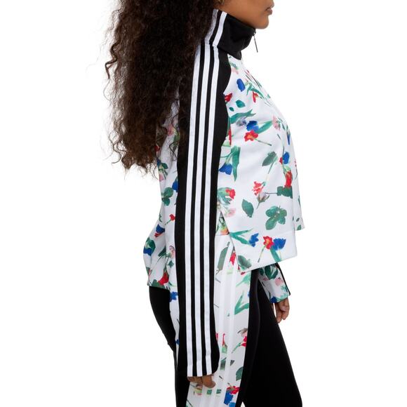 Adidas Bellista Cropped Track Jacket Floral Print ED4762 Women's US Size Small - Picture 7 of 13